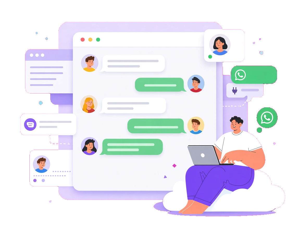 WhatsApp embedded in a partner product