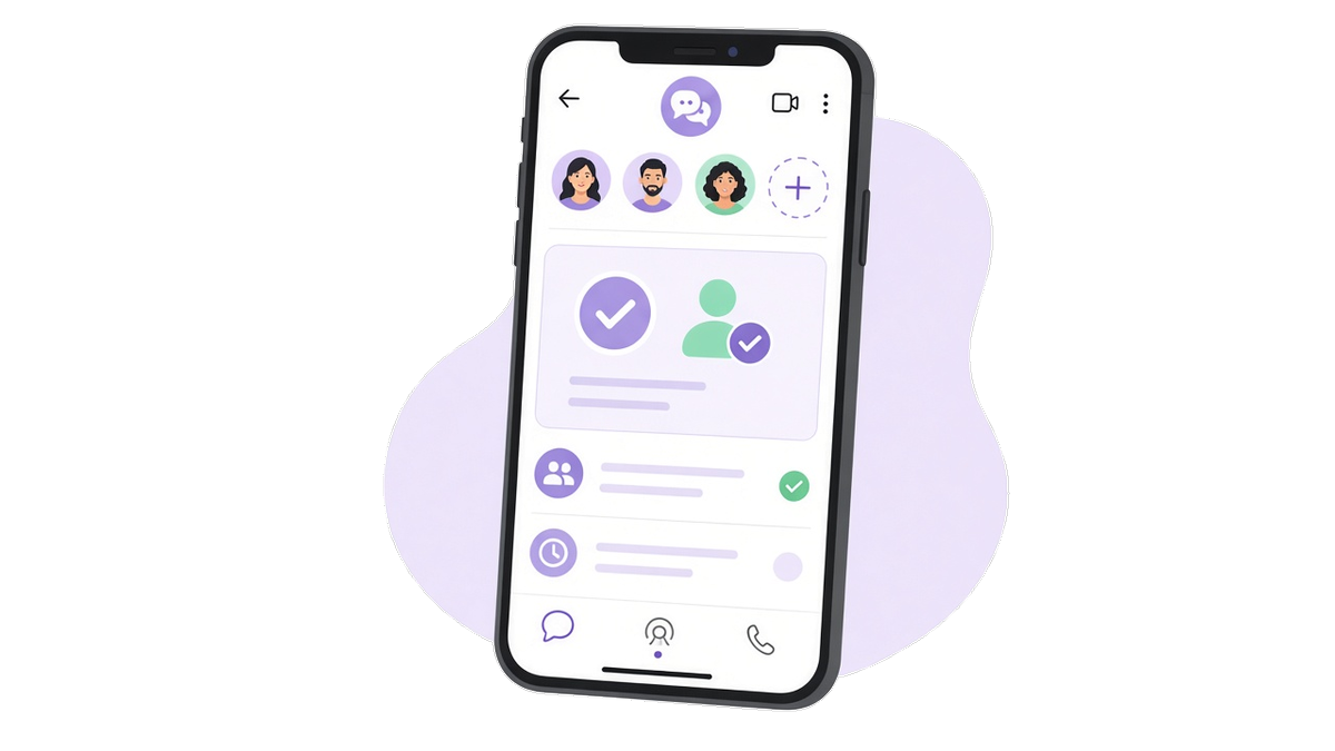 Tela de info do grupo WhatsApp no telefone com pedido resolvido: o membro aparece na lista ou o pedido pendente some após rejeição.