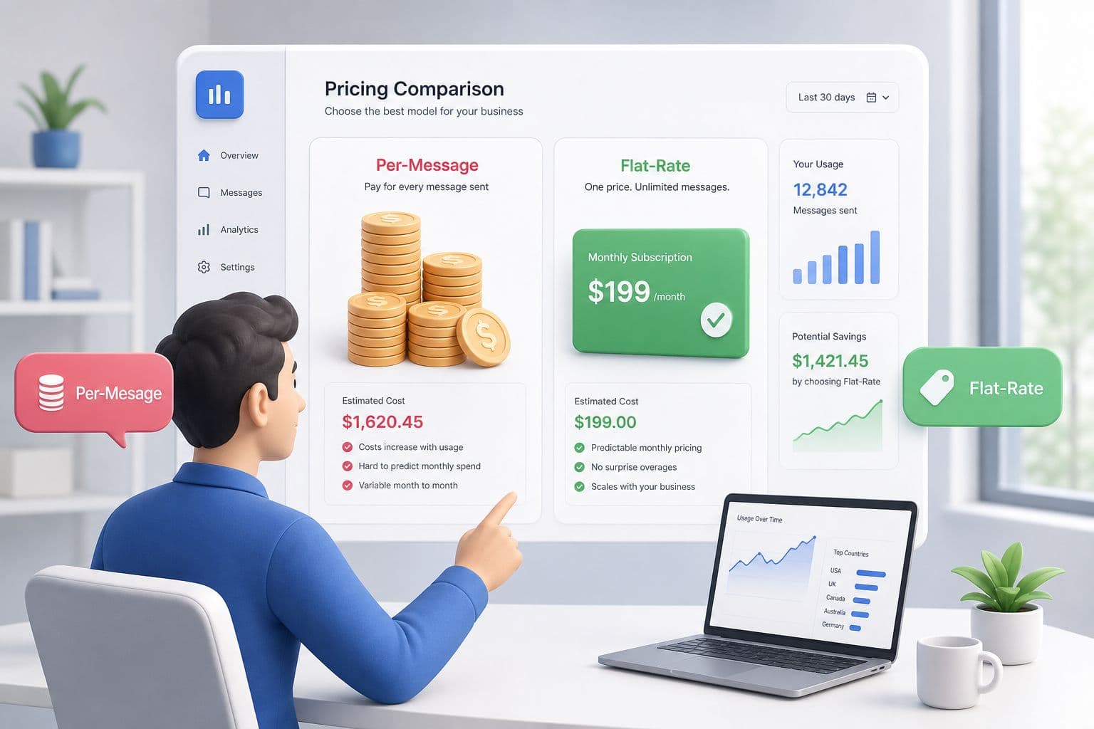 WhatsApp API 2026 Pricing: Escaping Per-Message Costs