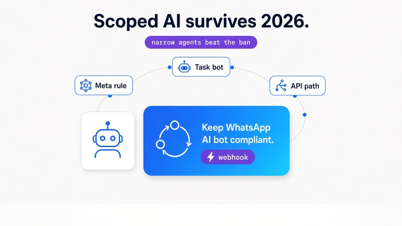 Scoped task-specific AI agent stays compliant on WhatsApp in 2026