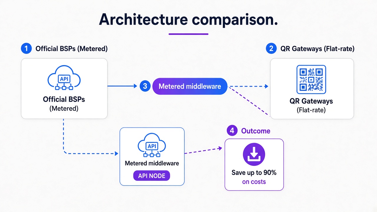 WhatsApp API Architecture Comparison Mexico