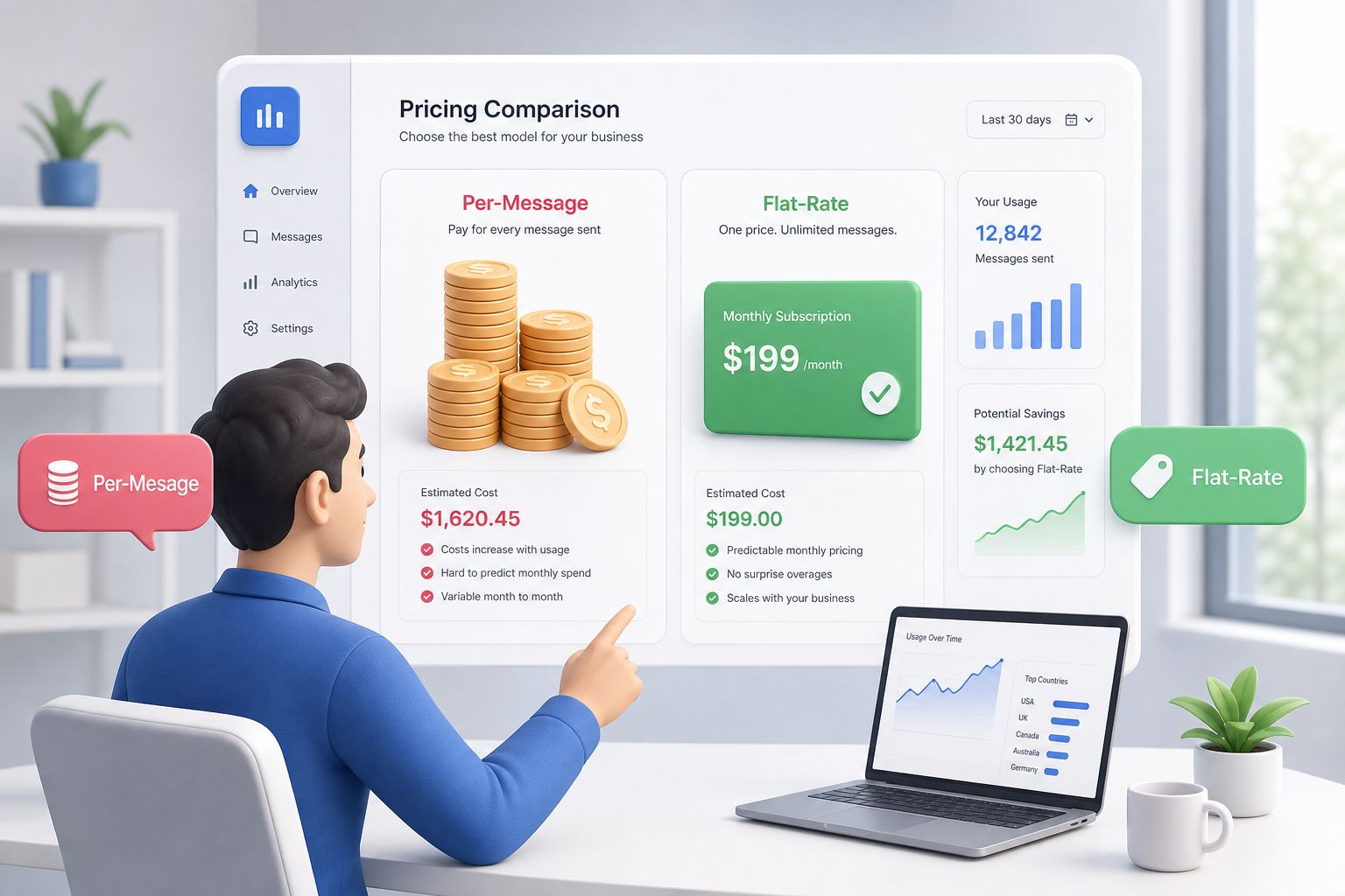 WhatsApp API 2026 Pricing: Escaping Per-Message Costs