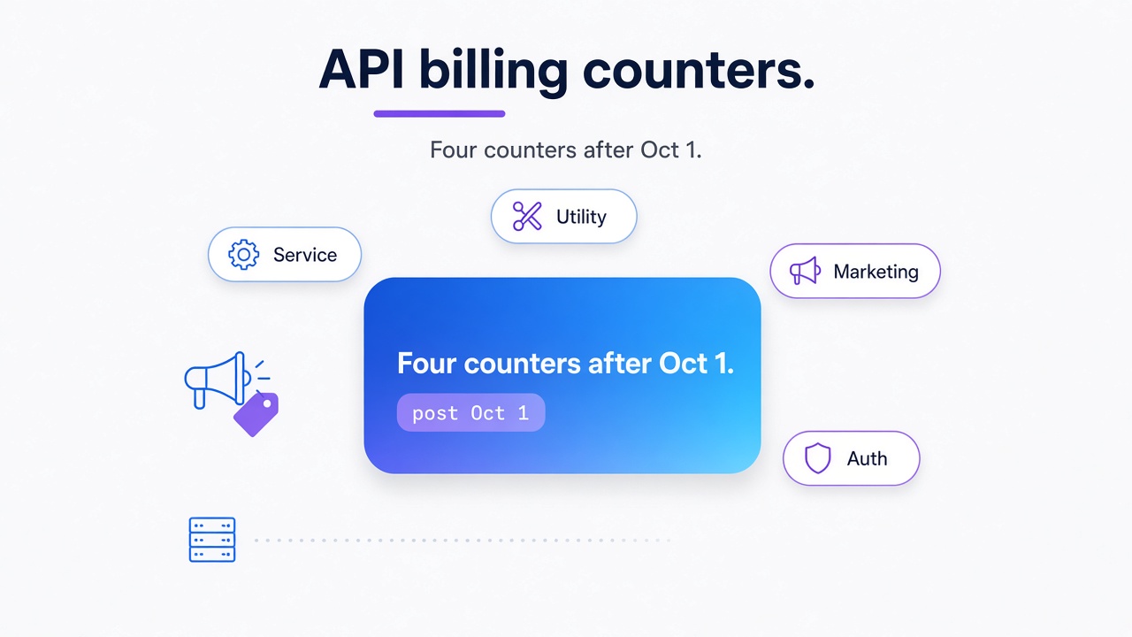 WhatsApp API bill four counters diagram