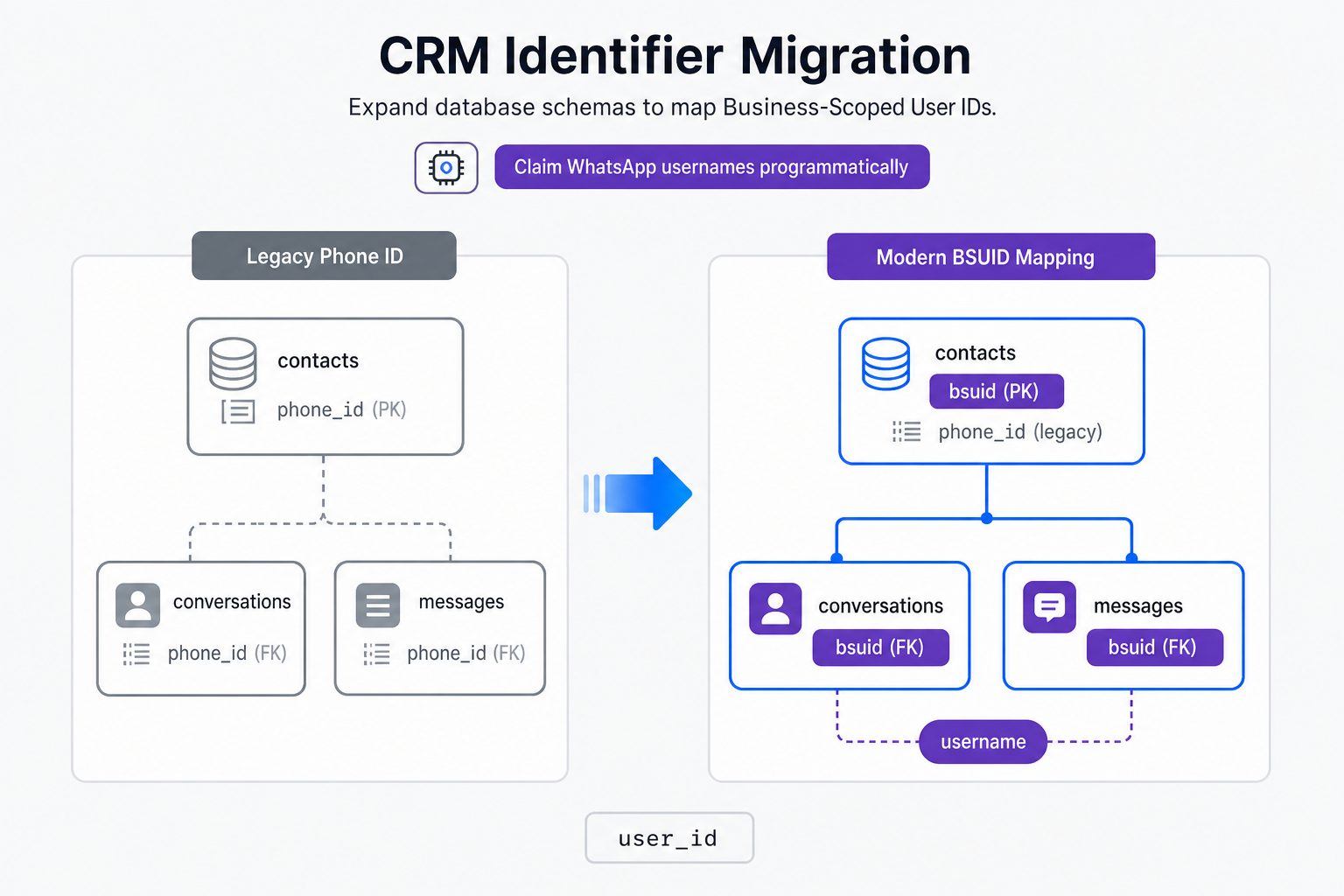 Database Schema and CRM Mapping Migration
