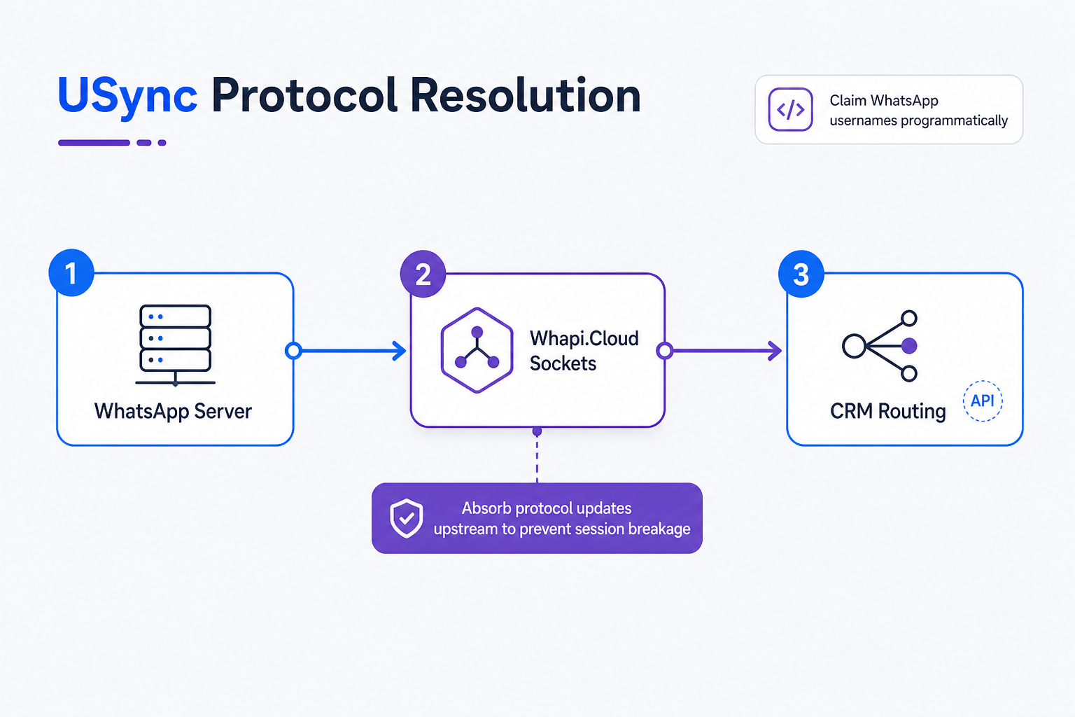 WhatsApp Protocol Update Sockets Diagram