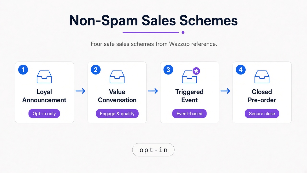 Four Non-Spam WhatsApp Sales Schemes