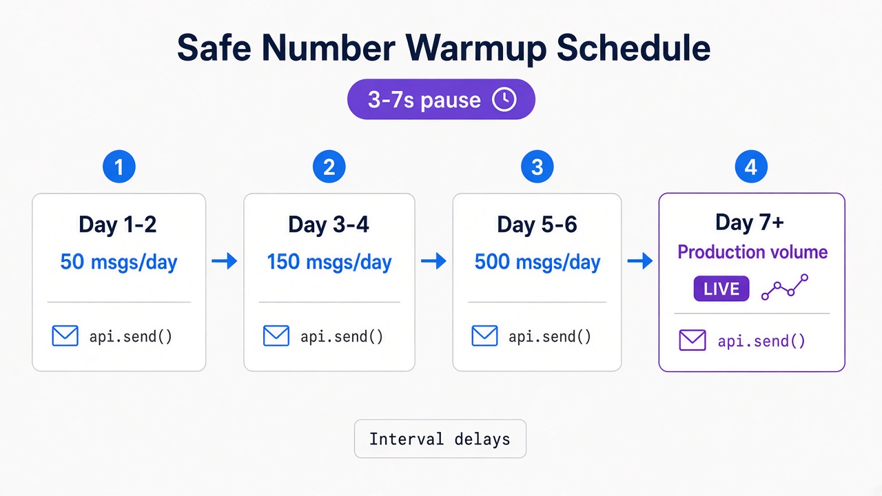 Safe WhatsApp Sending Warmup Schedule