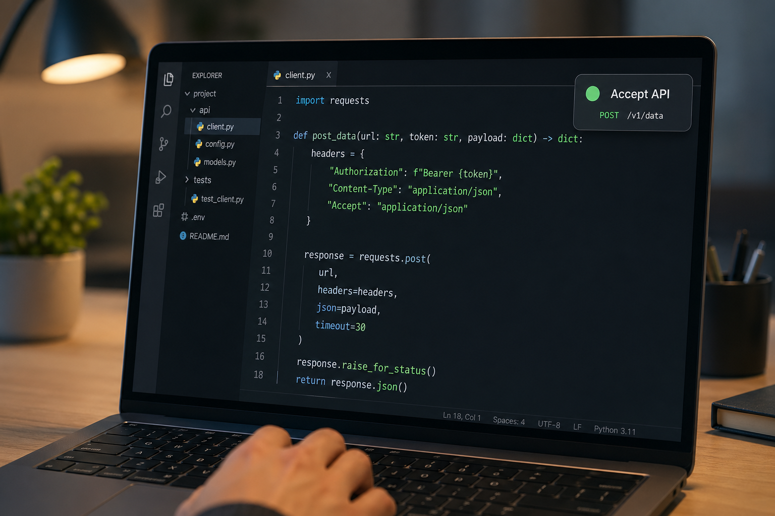 Код Python, принимающий заявку на вступление в группу WhatsApp через POST endpoint API Whapi.Cloud